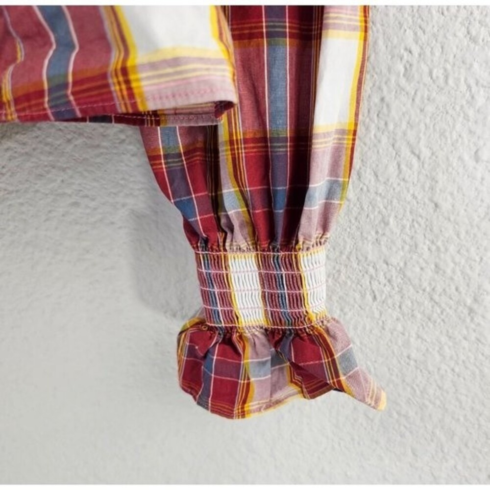 Something Navy Betsy Ruffle Button Top Size Small - image 4